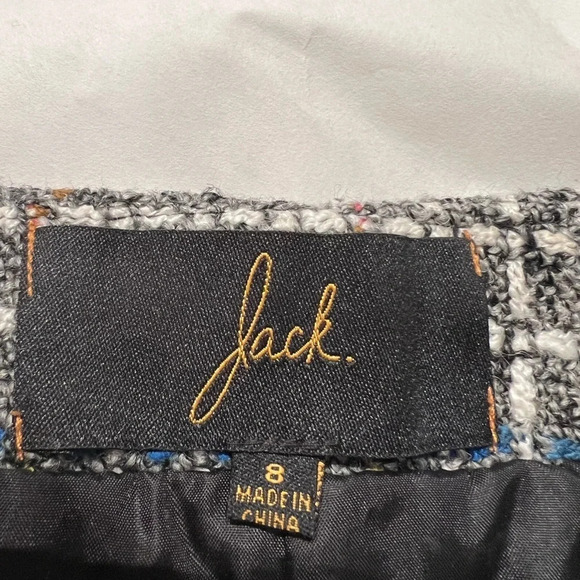 Jack Women's Black Multicolored Pencil Mini Skirt Fully Lined Size US 8 - Picture 7 of 7